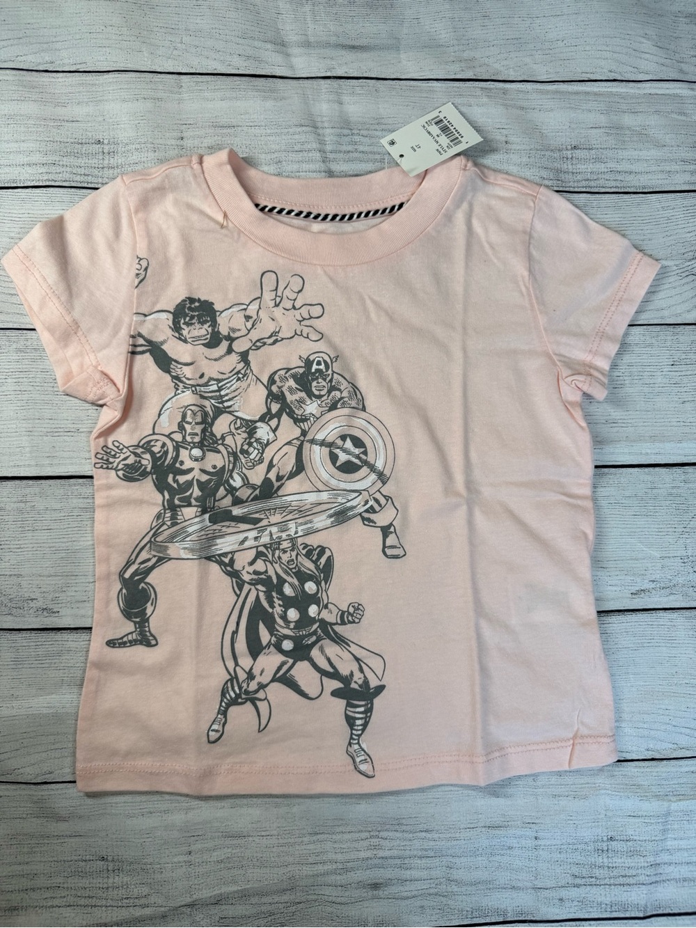 Girls' Pink Marvel Avengers Graphic Tee 4t